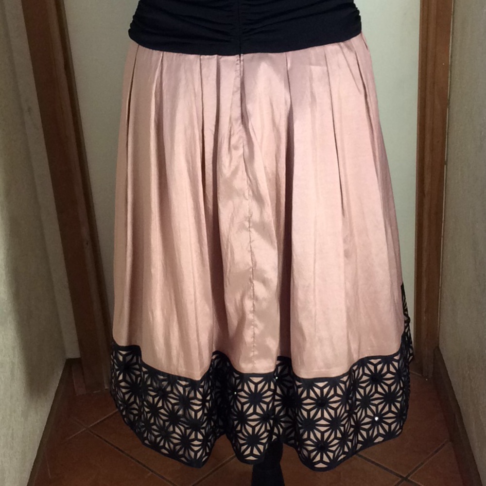 Vintage Inspired Pink and Black Dress - Picture 6 of 8